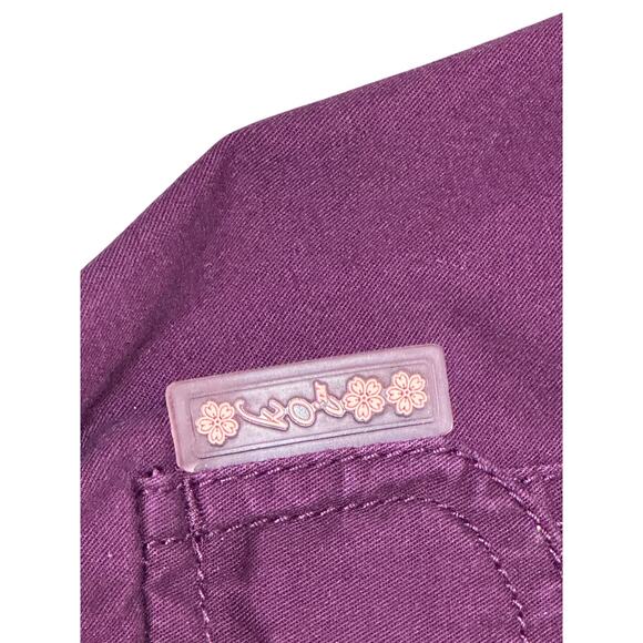 Kathy Peterson Purple Scrub Cargo Pants Size XL - Picture 5 of 6